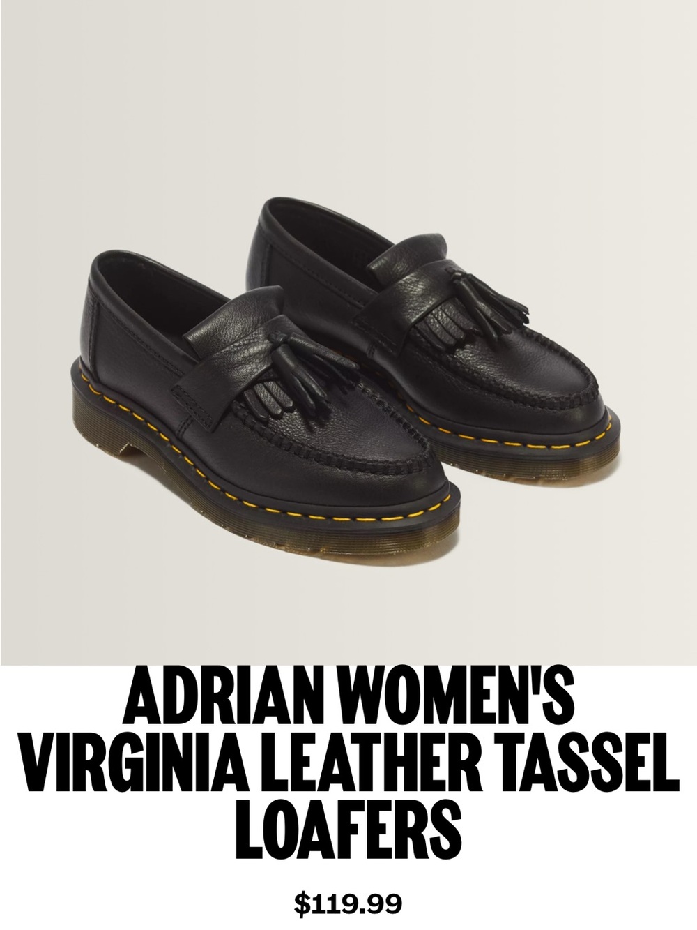 DR MARTEN ADRIAN LEATHER LOAFER NWOT